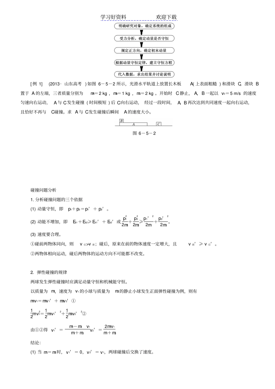 六动量守恒定律专题复习_第3页