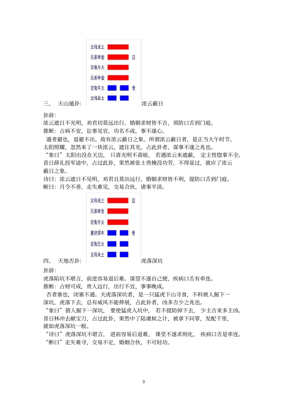 六十四卦速查表带卦象_第3页
