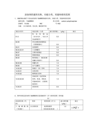 六偏磷酸钠-水分保持剂