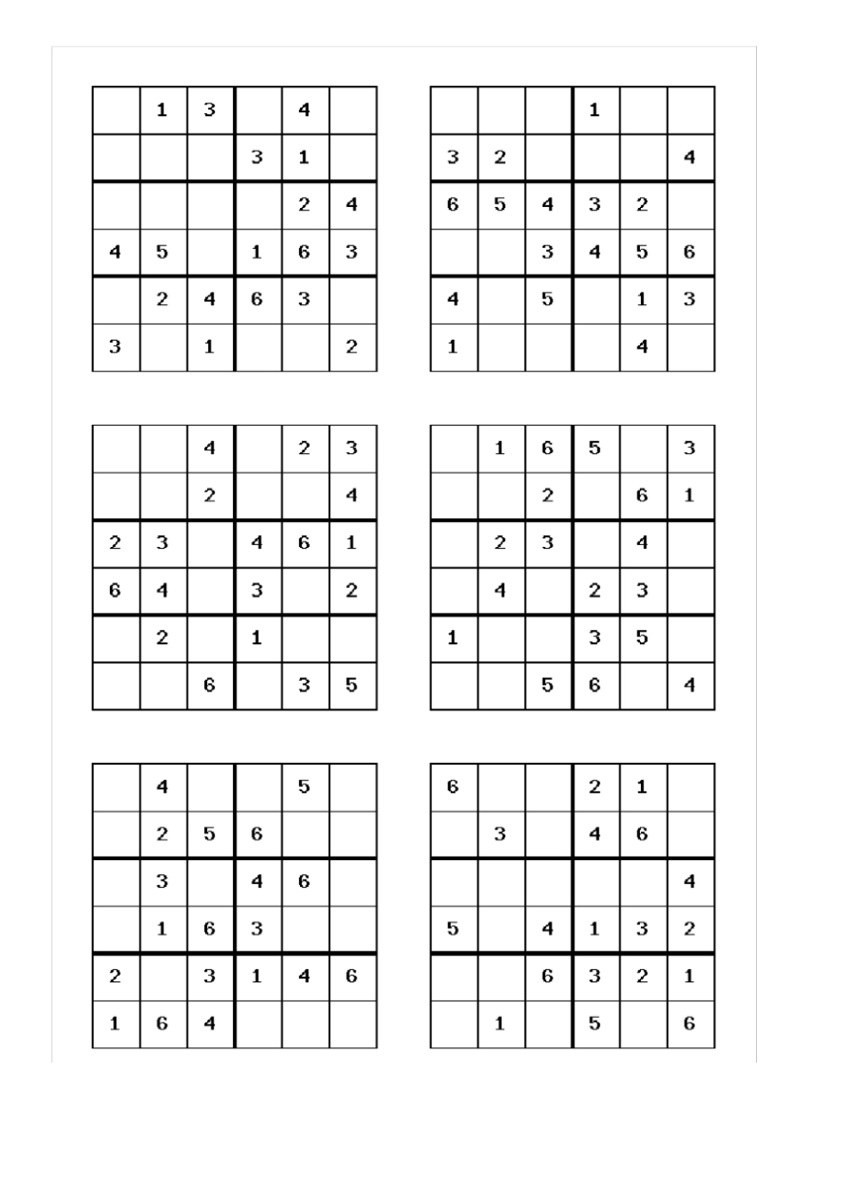 六宫格数独100题_第1页