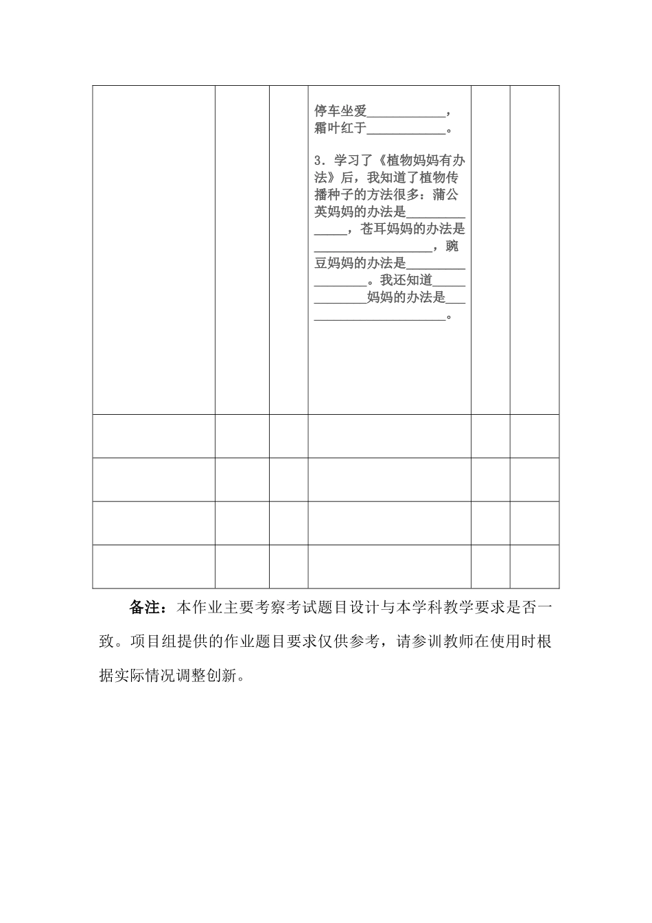 期末测验卷与课标的对照表 (4)_第2页