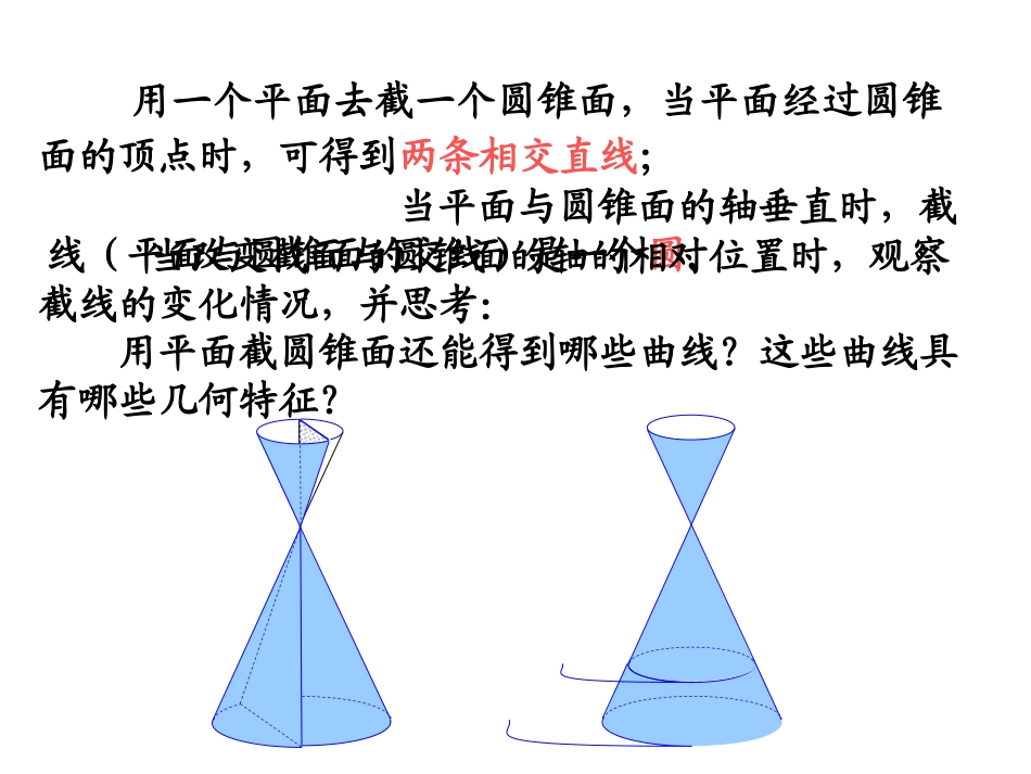 圆锥曲线的形成_第1页