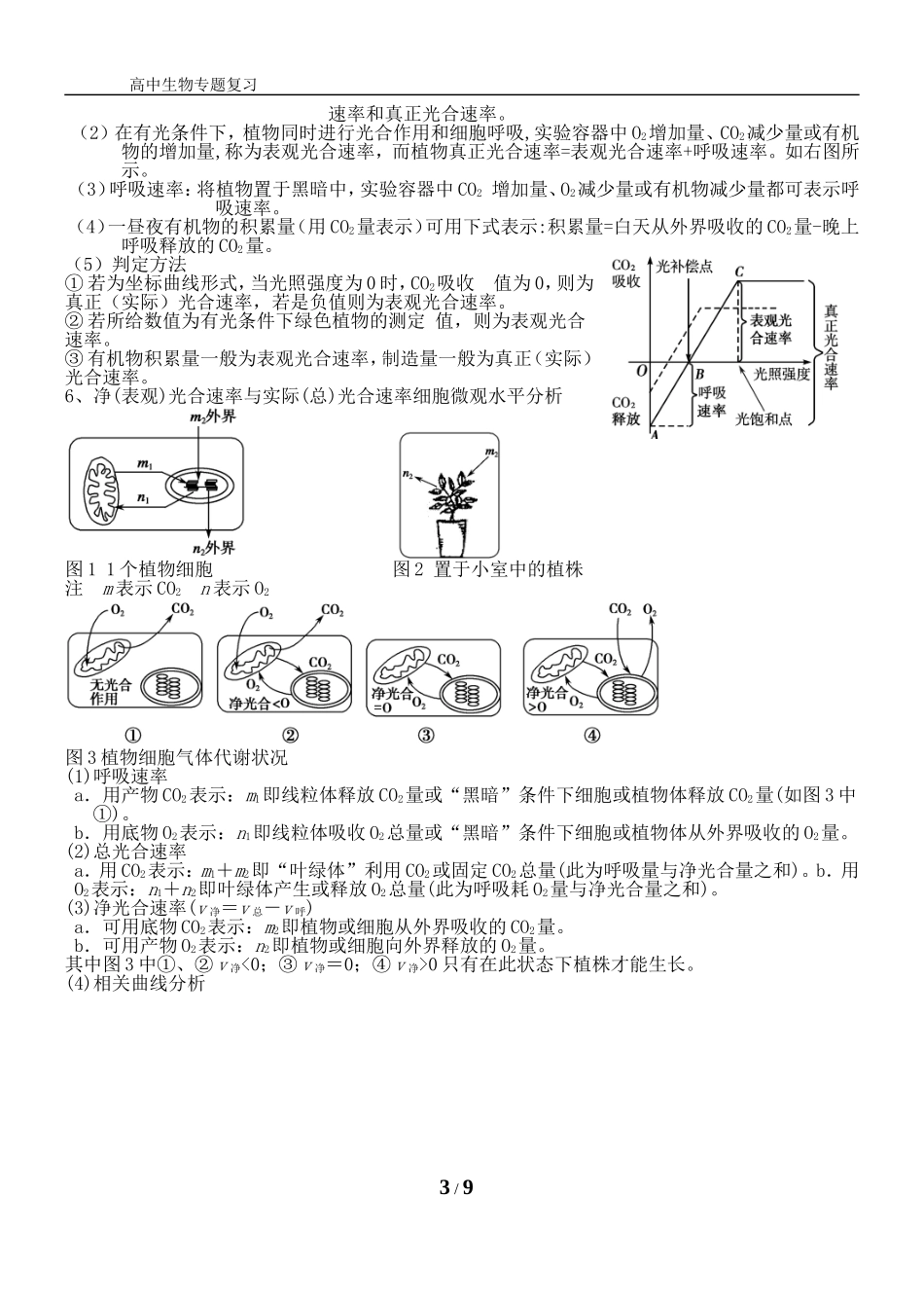 光合作用复习专题_第3页