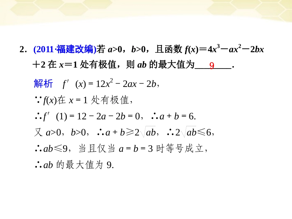 高考数学考前专题复习篇 专题二 集合、常用逻辑用语、不等式、函数与导数 导数及其应用(一)2-5-1 课件_第2页