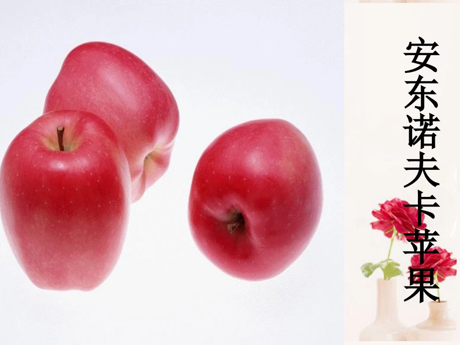 高中语文(安东诺夫卡苹果)课件1 新人教版选修 课件_第1页