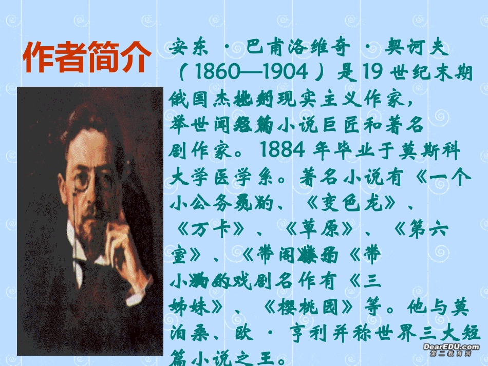 高一语文装在套子里的人 契诃夫 课件_第2页