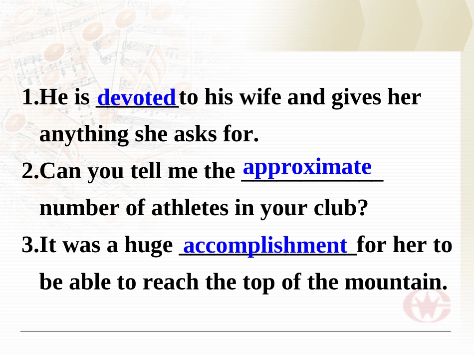 高中英语 Breaking records-Learning about language课件 新人教版选修9 课件_第3页