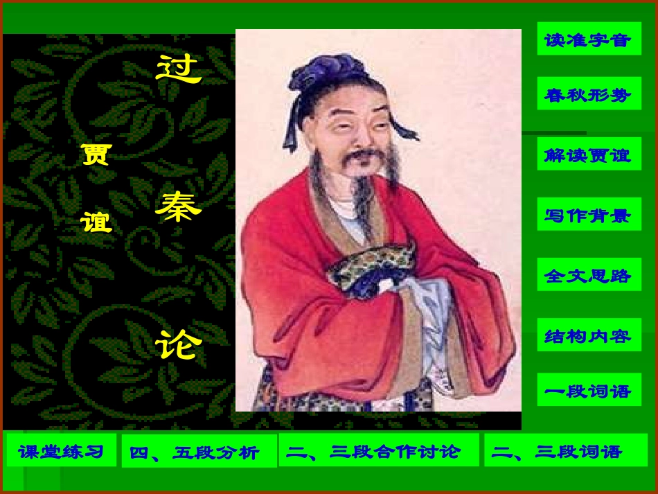 高中语文311 过秦论 课件人教版必修3 课件_第1页