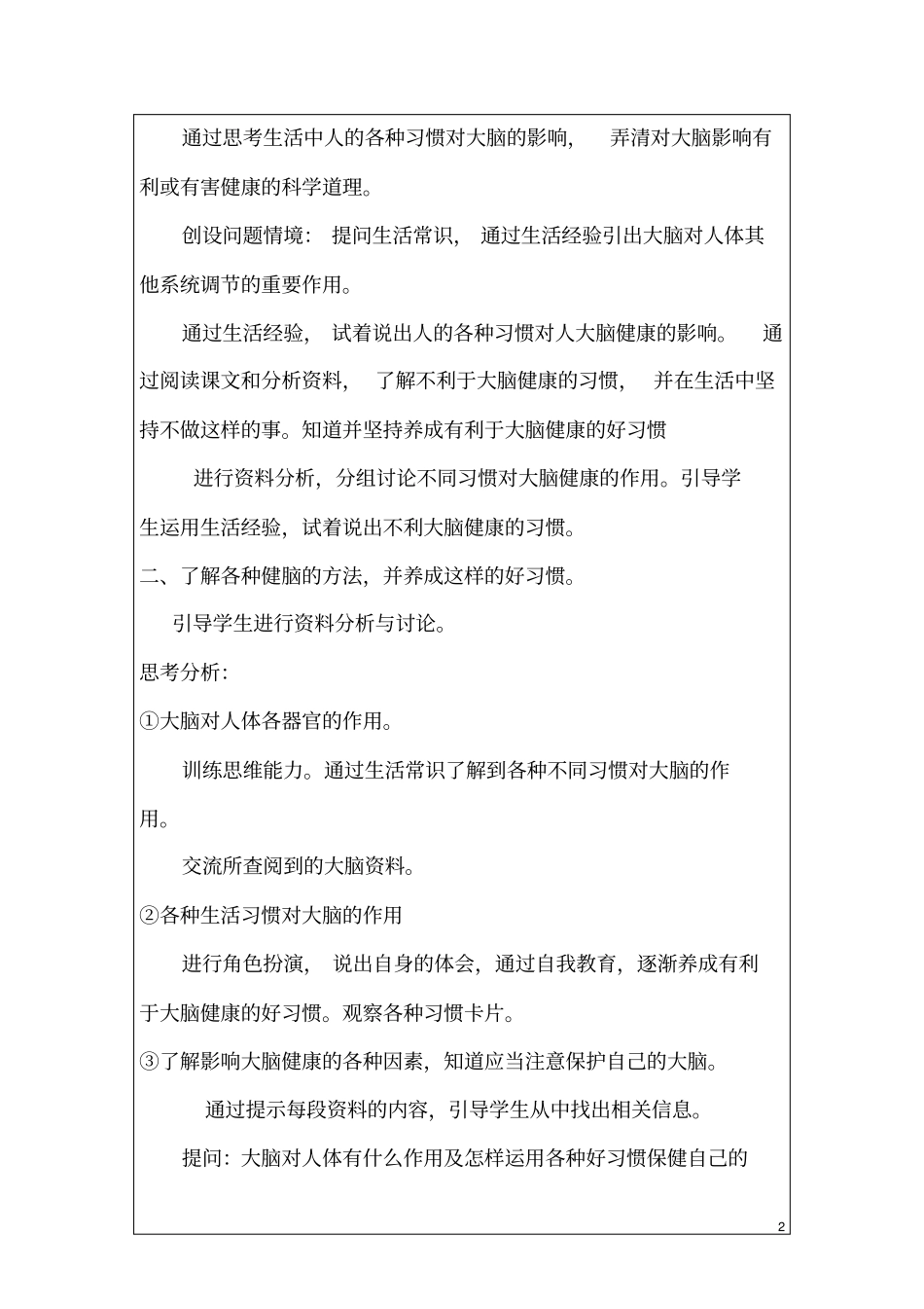 六年级健康教育活动记录_第2页