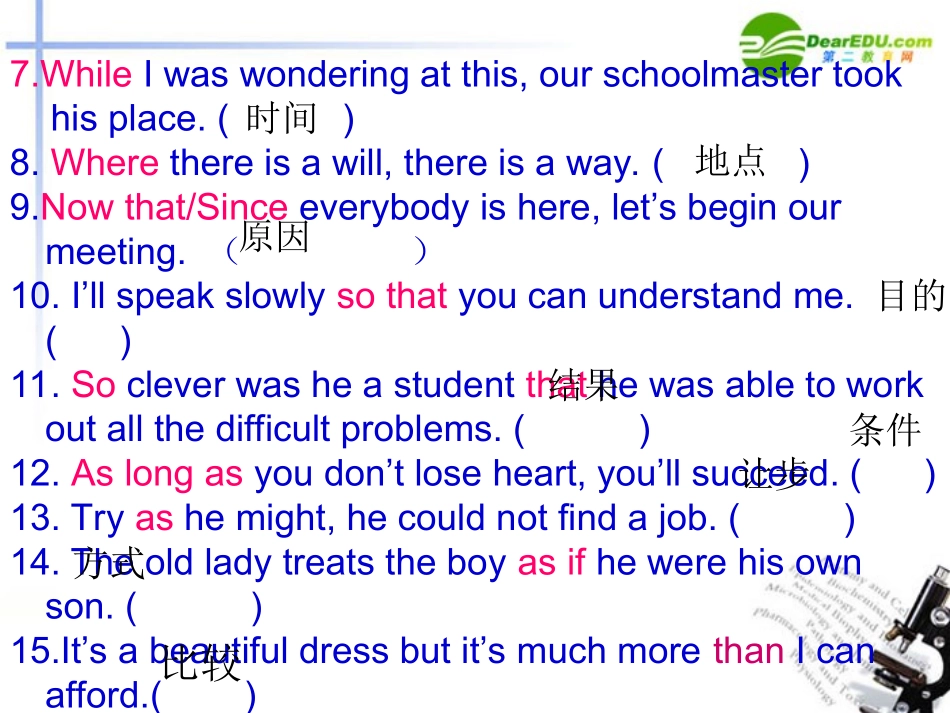 高考英语 状语从句和写作课件 新人教版 课件_第3页