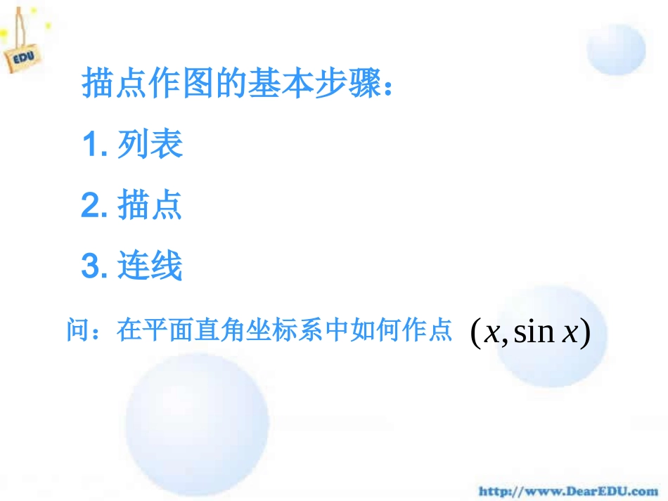 浙江省温州地区正弦 余弦函数的图象 人教版 课件_第2页