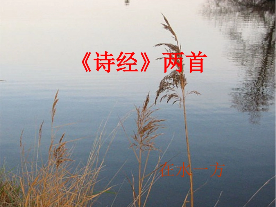 高中语文(诗经)两首(静女、氓)课件 粤教版必修1 课件_第1页