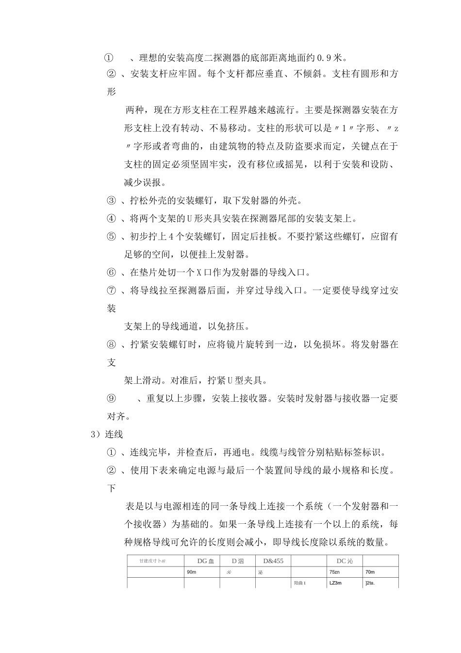 主动红外对射探测器的安装施工工艺_第3页
