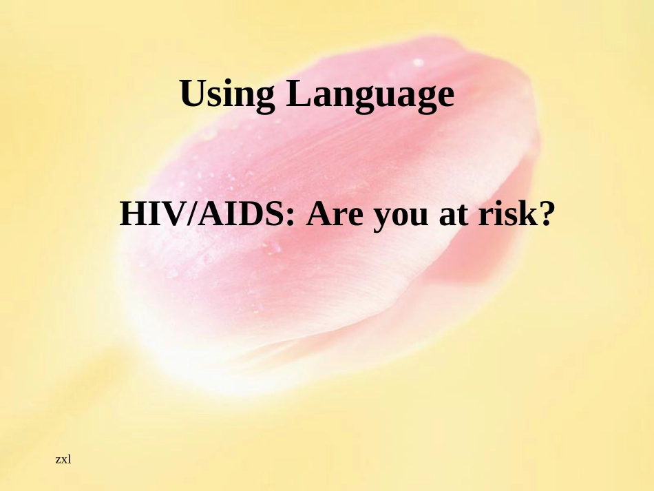 高中英语Unit 3 A Healthy Life-using language课件3 新课标 人教版 必修6 课件_第1页