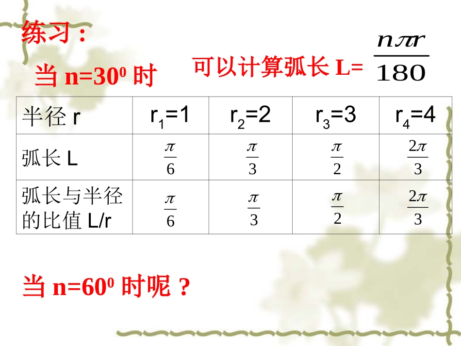 高二数学必修4 弧度制 课件_第3页