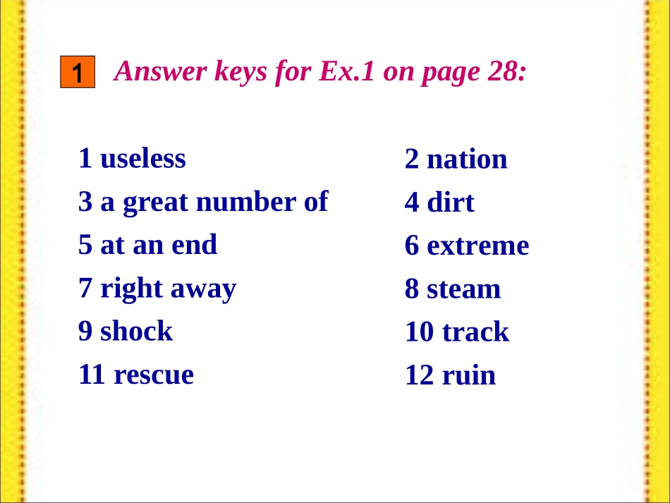 高中英语 unit 4earthquakes 2课件 新人教版必修1 课件_第2页