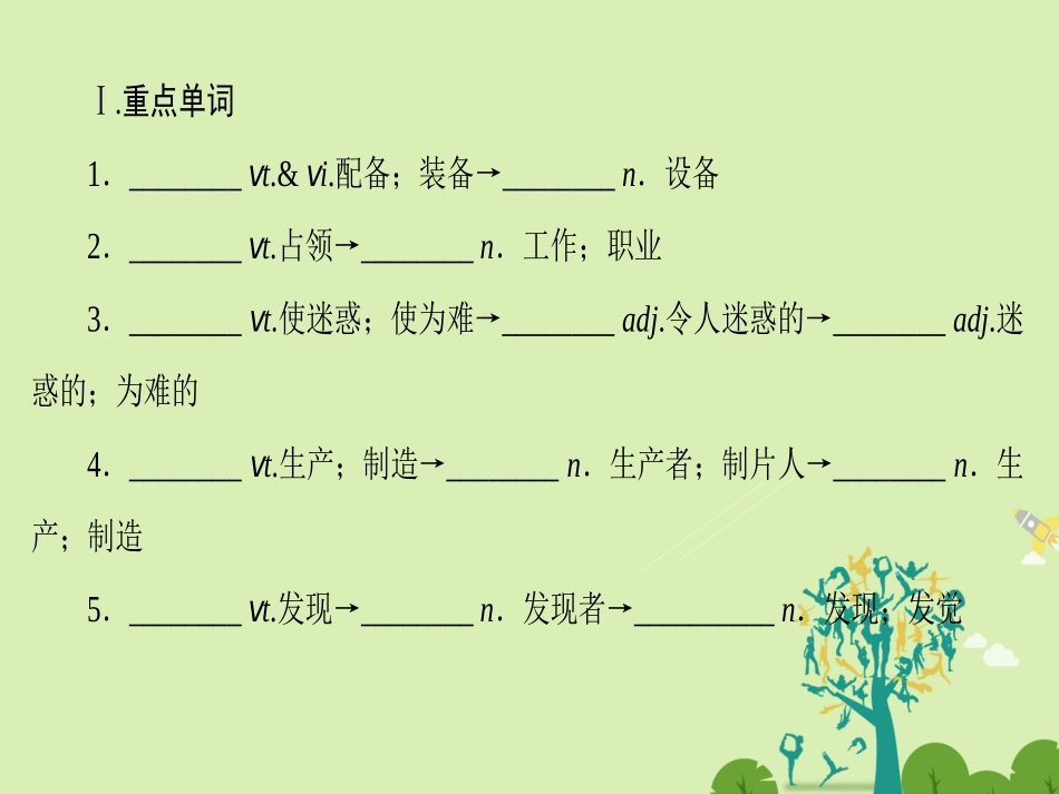 高中英语 Unit 2 Working the land单元尾 核心要点回扣课件 新人教版必修4 课件_第2页