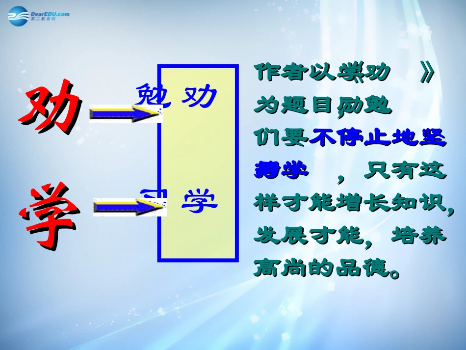 高中语文(第二专题之第8课 劝学(节选))3课件 苏教版必修1 课件_第3页