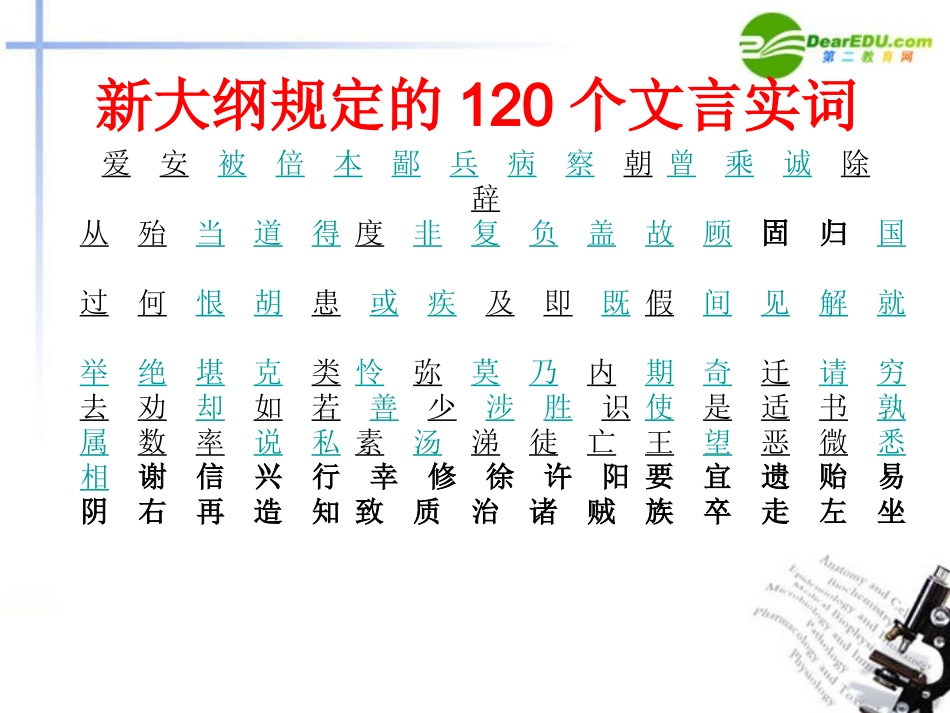 高考语文二轮复习 28一词多义练习专题课件_第2页