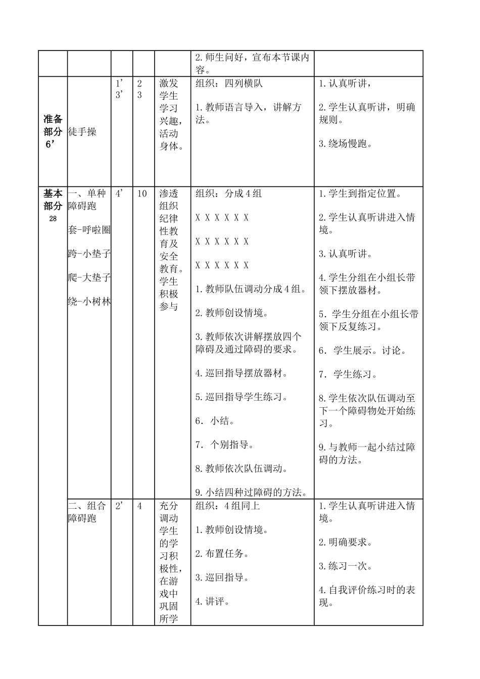 《障碍跑》教学设计_第2页