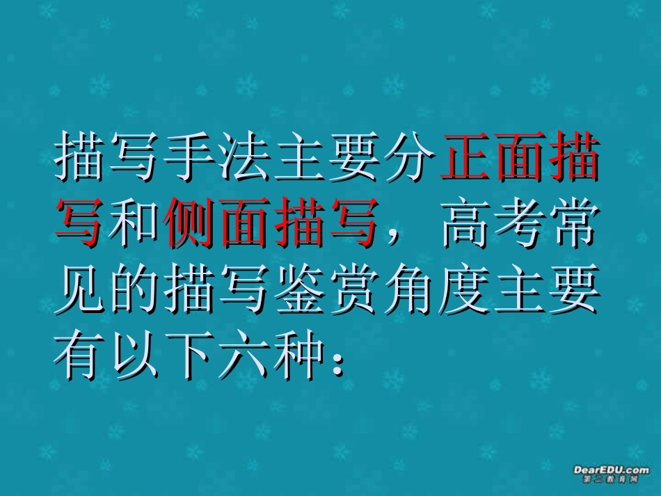 高考语文高考古代诗歌常见的六种描写手法课件 新课标 人教版 课件_第3页