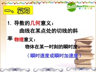 高中数学第三章第五课时321 常见函数的导数1课件苏教版选修1-1 课件
