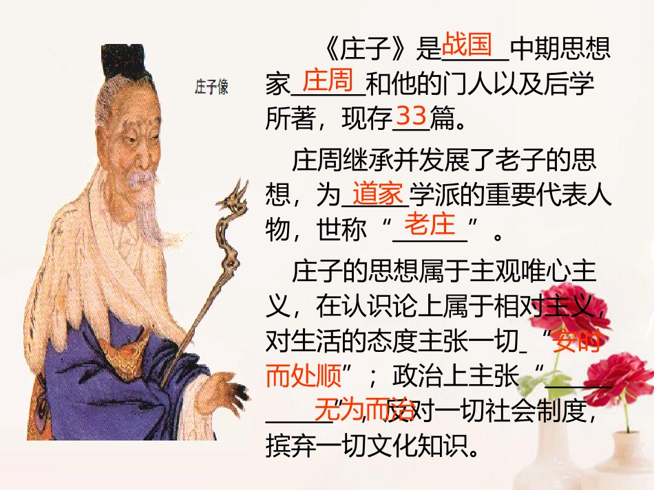 高中语文(庖丁解牛)课件4 新人教版选修 课件_第2页