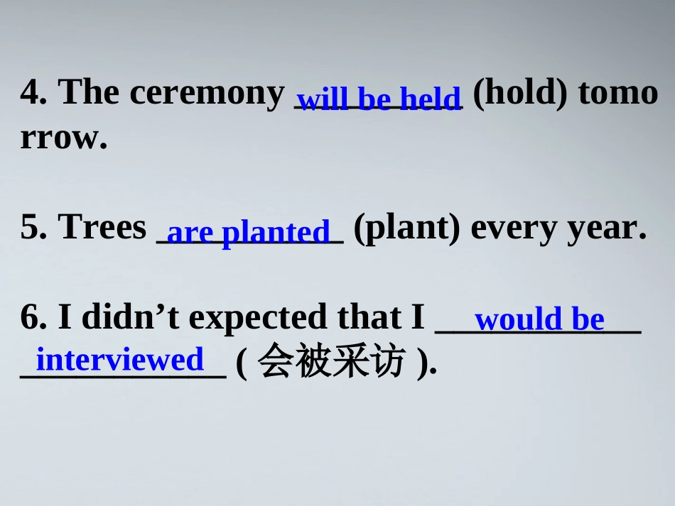 高考英语 8被动语态课件_第3页