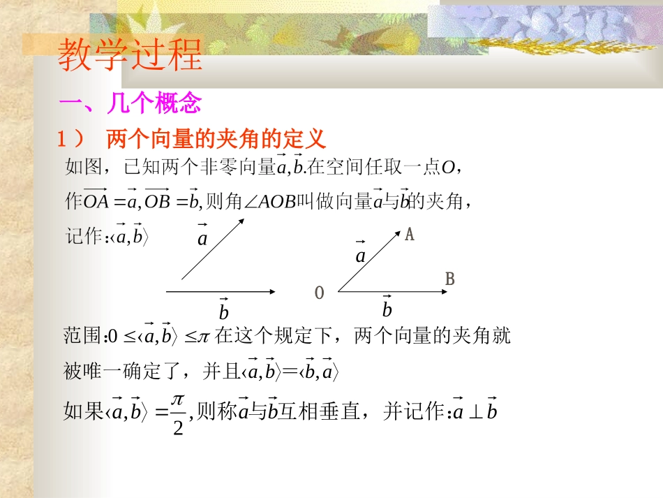 高中数学 313(空间向量的数量积)课件 新人教版选修2-1 课件_第3页