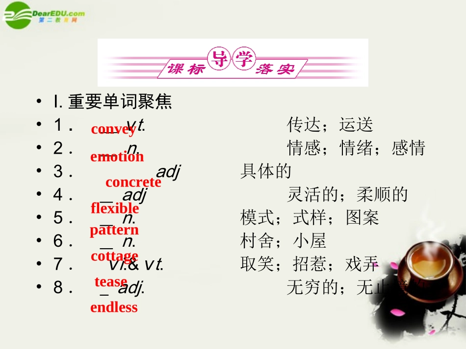 高中英语 6-2 Poems复习课件 新人教版选修6 课件_第2页