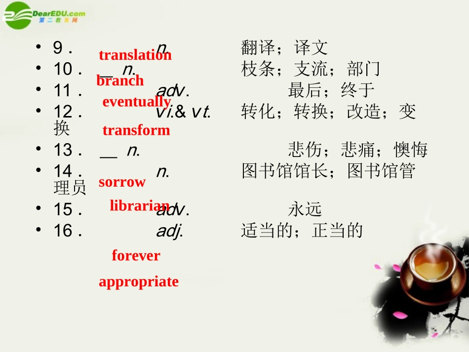 高中英语 6-2 Poems复习课件 新人教版选修6 课件_第3页