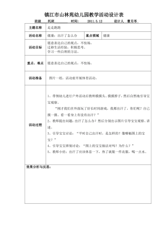 健康：出汗了怎么办