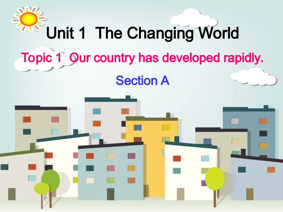 九上Unit1Topic1SectionA课件_第1页