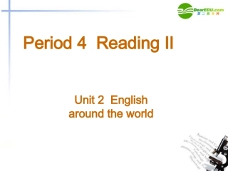 高中英语 Unit2 Reading II课件 新人教版必修1 课件