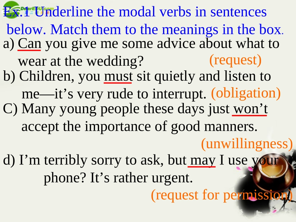 高中英语 Unit27 Behaviour-Grammar Extension课件 北师大版选修9 课件_第2页