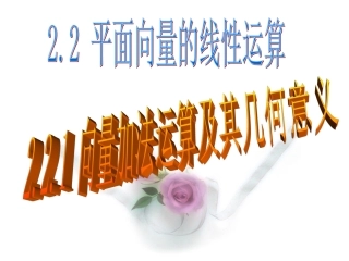 高中数学向量的加法课件