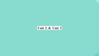 语上册 Module 9 People and places Unit 2Unit 3(小册子)作业课件 (新版)外研版 课件