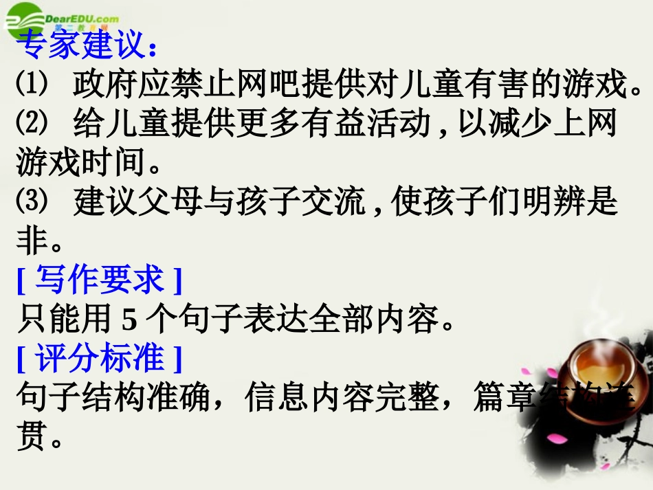 高中英语 Unit3 computersPart7 话题写作课件 新人教版必修2 课件_第3页