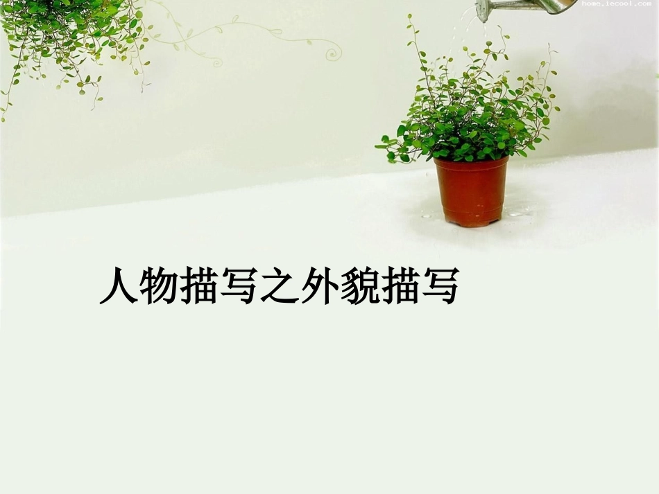 人物描写之外貌描_第1页