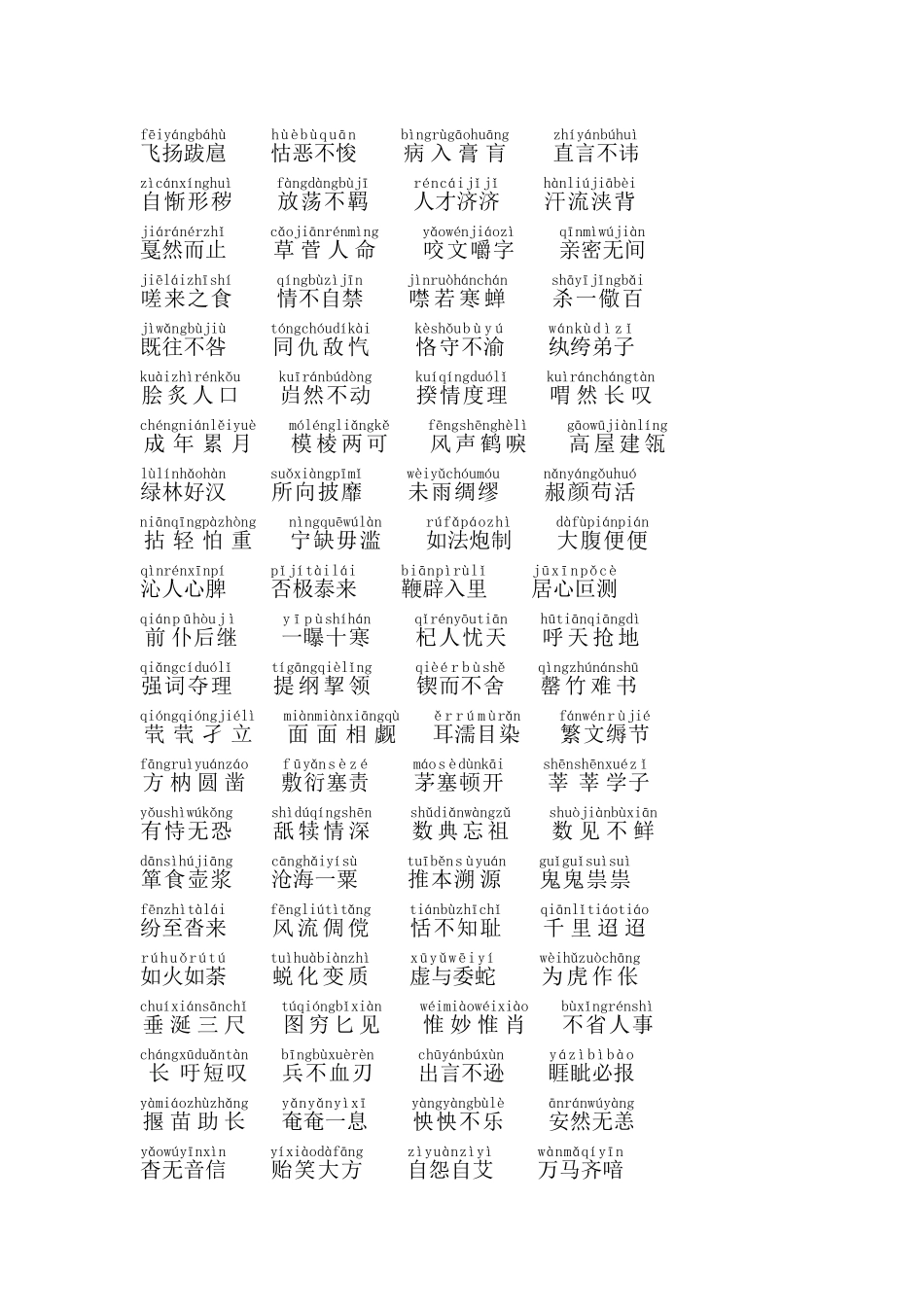 中学生易读错的常用词语、成语_第3页