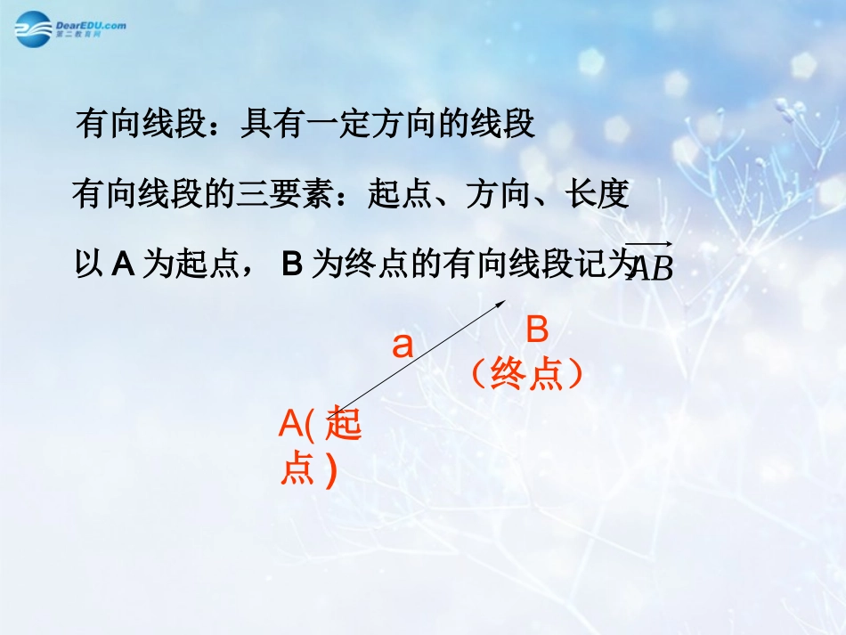 高中数学 第二章 向量的概念课件2 北师大版必修4 教案_第3页