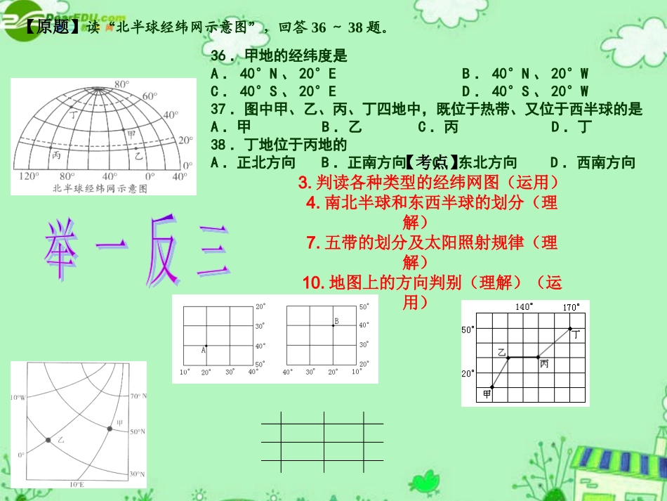 江苏省靖江市中考地理复习研讨学习材料-考究课件 湘教版 课件_第3页