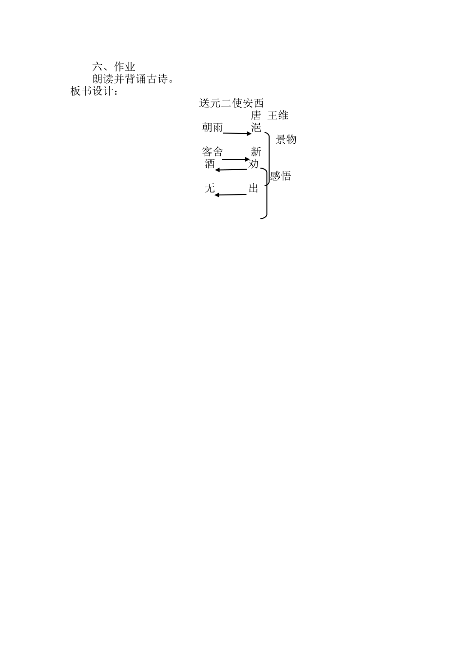《送元二使安西》教学设计_第2页