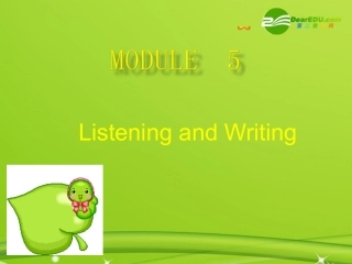 高中英语 module5 listending and writing 课件 外研版必修1 课件