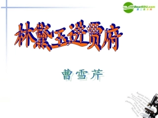 高中语文(林黛玉进贾府)课件 鲁教版必修2 课件