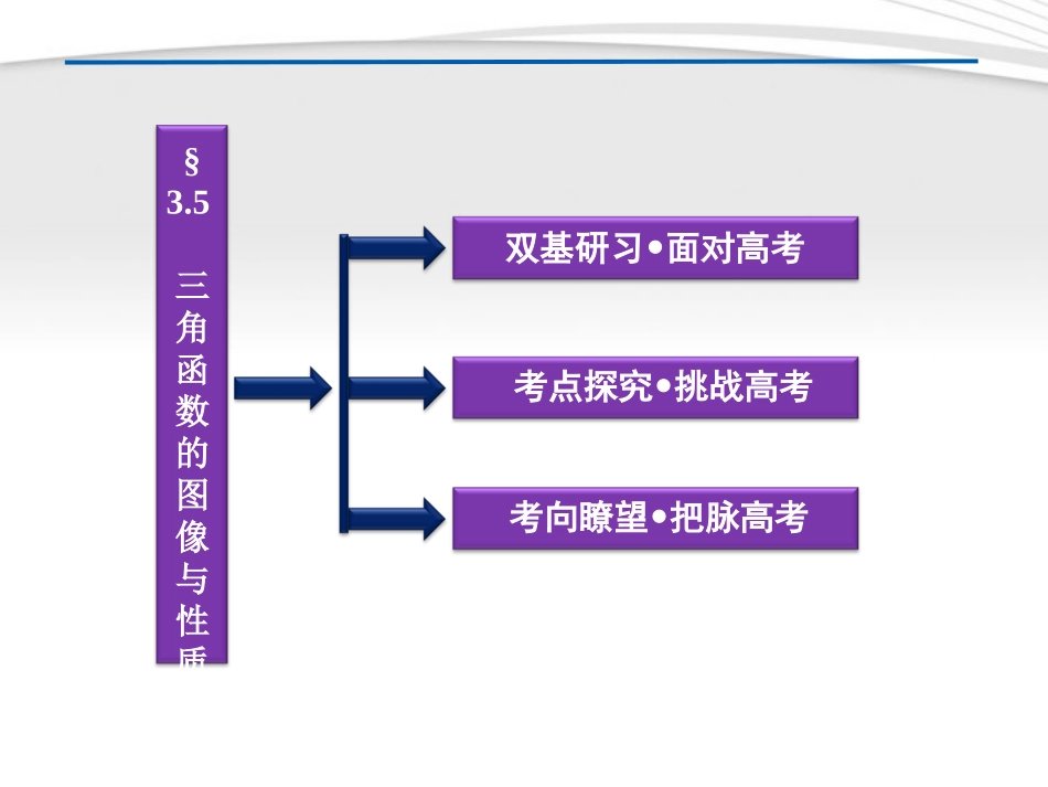 高考数学总复习 第3章§3.5三角函数的图像与性质精品课件 理 北师大版 课件_第2页