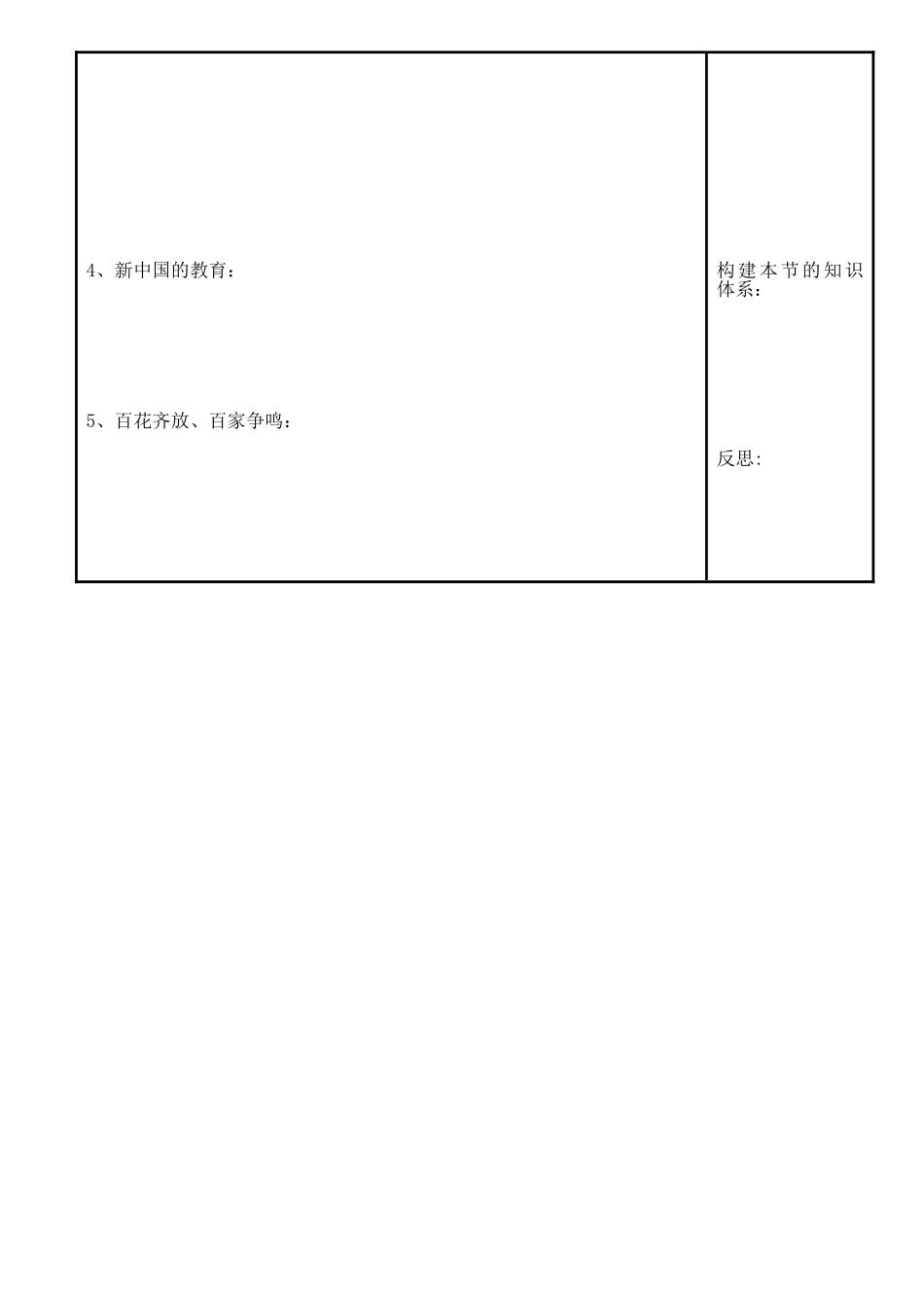 必修中国现代史高三历史复习导学案中国现代思想文化（孙福堂）_第2页