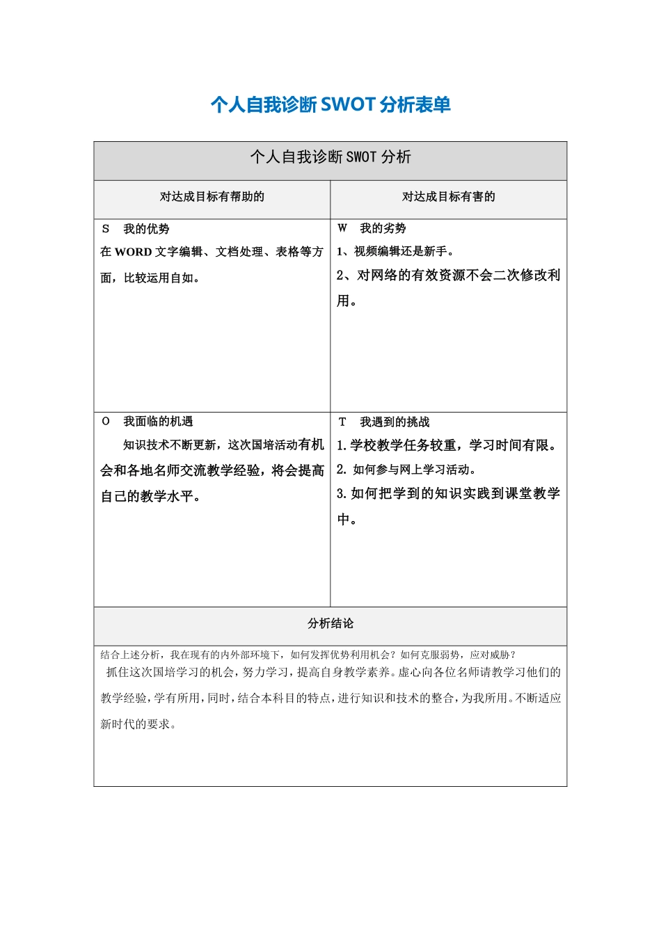 宁秋萍个人分析表_第1页