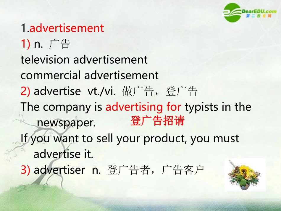 高中英语 Unit 1(Advertising)- Words and expressions课件 牛津译林版必修4 课件_第2页