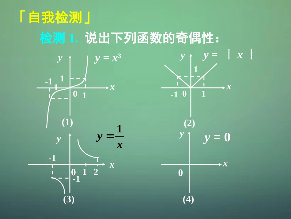 高中数学 133奇偶性课件 新人教A版必修1 课件_第1页